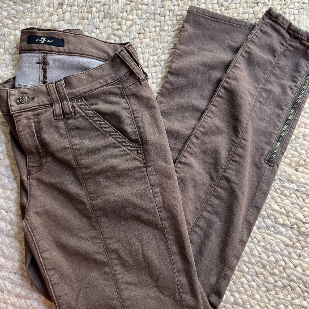 7 For All Mankind Cargo Zip Skinny Pant - Size 25